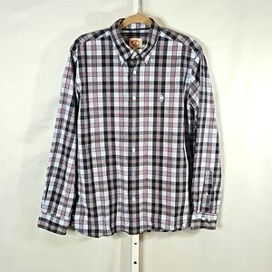 Brooks Brothers Red Fleece Striped Shirt Size Large